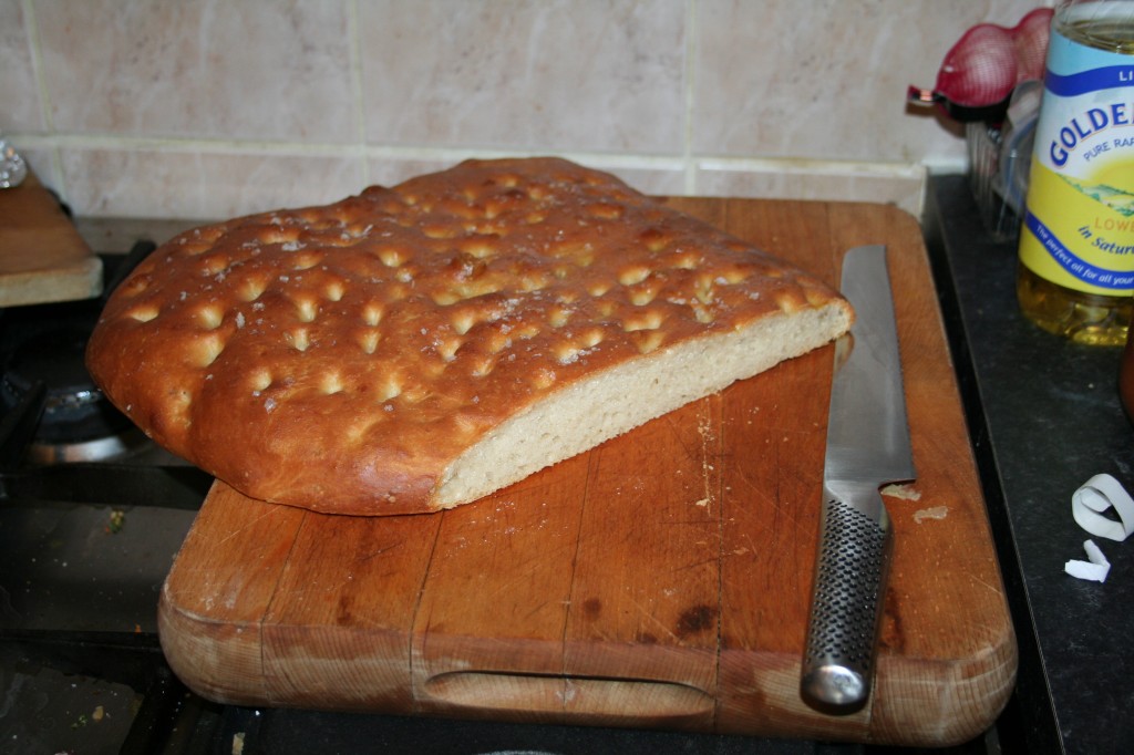 Picture of a loaf of focaccia